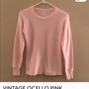 Pink Long Sleeve Thermal Top